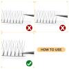 QUEWEL Premade Lash Fans, 3D Premade Fans Eyelash Extensions 0.10mm Thickness C Curl 8mm Volume Lash Extensions Short Stem Pre Made Fans Eyelash Extensions(3D 0.10C 8mm) view 4