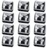 baixikly 12 Pieces Cosmetic Pencil Sharpeners Lip Liner Sharpener Eyeliner Sharpener 2 Holes Makeup Pencil Sharpener view 1