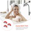 Beavorty 3pcs Rainbow Bath Flowers Exfoliating Comfortable Body Scrubbers Bathing Accessories for Family Use view 2