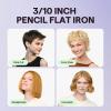 Wavytalk 3/10" Small Flat Iron, Pencil Flat Iron for Short Hair, Pixie Cut and Bangs, Curling Iron for Short Hair, Mini Hair Straightener for Edges with Anti-Pinch Design, Tiny Hair Straightener view 3