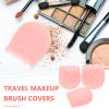 minkissy 3pcs Travel Makeup Brush Covers and Protectors for Cosmetics Brushes Portable Makeup Holders for Use view 2