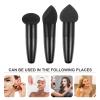 FRCOLOR 3pcs Beauty Pen Heart Shaped Puff Makeup Applicators for Face Body Portable Makeup Sponges for Women Female Brushes view 4