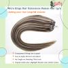 Yotty Micro Ring Loop Hair Extensions Human Hair Highlighted Blonde Silicone Micro Beads Link Remy Hair Extensions Thick Balayage Color P4/613 Medium Brown Mix Bleach Blonde 22inch 50g 50strands view 3