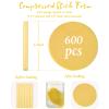 Foaincore 600 Pieces Compressed Facial Sponge Round Facial Sponge for Estheticians Face Sponges for Cleansing Face Wash Pads Disposable Sponges for Women Spa Exfoliating Cleansing(Yellow) view 2