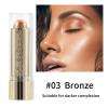 Boobeen Highlight and Glow Shimmer Cream Makeup Contour Stick - Highlighter Bronzer Waterproof Long-lasting Face Glitter Makeup, Pack of 1 view 2