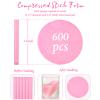 Foaincore 600 Pieces Compressed Facial Sponge Round Facial Sponge for Estheticians Face Sponges for Cleansing Face Wash Pads Disposable Sponges for Women Spa Exfoliating Cleansing(Pink) view 2
