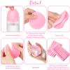 Foaincore 600 Pieces Compressed Facial Sponge Round Facial Sponge for Estheticians Face Sponges for Cleansing Face Wash Pads Disposable Sponges for Women Spa Exfoliating Cleansing(Pink) view 4