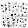 Fake Spider Tattoos, Temporary Face Tattoo for Women Men Kids Halloween Costume, 10-Sheet view 1