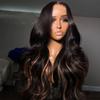 13x4 HD Lace Front Wigs Human Hair Pink Highlight Human Hair Wigs for Black Women Loose Body Wave 180% Density Glueless Wigs Human Hair Pre Plucked(22inch,1B/Pink) view 4