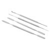 Healifty 4pcs Stainless Steel Manicure Mixing Sticks Assorted Color Cosmetic Spatulas for Makeup Application and Blending Tools Professional and Personal Use view 1