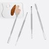 Healifty 4pcs Stainless Steel Manicure Mixing Sticks Assorted Color Cosmetic Spatulas for Makeup Application and Blending Tools Professional and Personal Use view 3