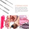 Healifty 4pcs Stainless Steel Manicure Mixing Sticks Assorted Color Cosmetic Spatulas for Makeup Application and Blending Tools Professional and Personal Use view 4