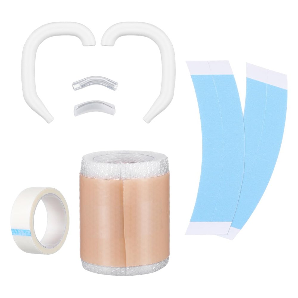 Kisangel Baby Ear Tape Infant Auricle Corrector Patch with Ear Support for Newborns and Kids Breathable Skin-Friendly Patch 1.96 X 1.57 X 1.57 in