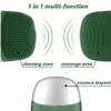 MEGAN Facial Cleansing Brush,USB Rechargeble Electric Silicone Face Scrubber,IPX7 Waterproof Sonic Facial Massager, 3 in 1 face Brush for Deep Cleanning, Blackhead Remover, Exfoliating. (Green) view 4