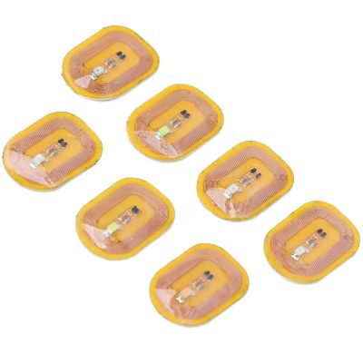 Asixxsix Glowing NFC Nail Stickers, 7pcs Fashionable Colorful Nail DIY Art Stickers for NFC Mobile Phone