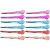 LALAFINA 12pcs Hair Sectioning Clips Professional Hair Cutting for Salon Use Design Lightweight Random Colors view 1