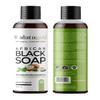 AlataGold African Black Soap Liquid Body Wash (Pack of 2)  Moisturizing Black African Soap with Shea Butter, Aloe, Honey & Coconut Oil  Deep Cleansing & Hydrating  16.9 oz (Mint Scent) view 1
