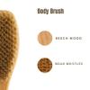 KONEX Bath Brush Set, Exfoliating Shower Scrubber, Dry Brushing Body Brush Set, Pore Opening, Beechwood Handle with Natural Bristle Large 15" Plus Small Face Brush view 2