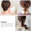 4pcs Fashionable Hairpin, Acetate Hairpin Tortoise Clip Forks Thin Women Thick Stylish Chignon Shell for Shaped Thicker Hairpins Metal Style U Shape Hair Bun Clips Large view 2