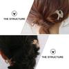 4pcs Fashionable Hairpin, Acetate Hairpin Tortoise Clip Forks Thin Women Thick Stylish Chignon Shell for Shaped Thicker Hairpins Metal Style U Shape Hair Bun Clips Large view 4