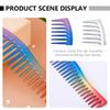 KALLORY 3pcs Cutting Haircut Tooth Detangling Wide Combs Styling Hairdressing Massage Hairstyle Oil Men Wet Dry Curly and Comb Beard or Wave Scalp Large For Straight Tool Detangler Brush view 3