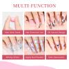SUPWEE Solid Builder Gel for 3D Nail Art Extension Gel Non Stick Hand Sculpture Hard Gels with Dual Form Flower Strengthen for Home DIY Nails Salon Lamp Cure Require 30g(1oz) view 4
