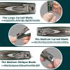 Nail Clippers Set-3 Pack,Fingernail Clippers& Toenail Clipper for Men,Wowen,Nail Clippers with Catcher,Nail Cutter for Thick Toe Nails,Stainless Steel Ultra Sharp Sturdy view 3