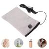 Electric Heated Mittens, Thermal Beauty Hand Care Nail Art Foot Cover USB 3 Settings Warming Mitts Therapy Treatment SPA Warmer Kit Film Gloves Pain Relief Maintained for Manicure Men Women(Grey) view 3