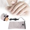 Electric Heated Mittens, Thermal Beauty Hand Care Nail Art Foot Cover USB 3 Settings Warming Mitts Therapy Treatment SPA Warmer Kit Film Gloves Pain Relief Maintained for Manicure Men Women(Grey) view 4