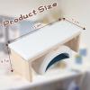 Arm Rest for Nail Techs, Professional Microfiber Leather Nail Arm Rest Cushion with Soft High-Density Sponge Solid Wood Table Non-Slip Manicure Hand Rest Stand for Nail Supplies (White) view 3