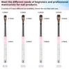 Christmas 100% Kolinsky Acrylic Nail Brush for Nails Size 12 Oval Crimped Shaped Nail Brushes for Acrylic Application Metal Handle Professional Nail Art Brush Manicure for Women for DIY Home Salon view 3