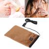 Electric Warming Mitts, Heated Beauty Hand Mittens USB 3 Settings Electric Warming Mitts Electric Heated Mittens Gloves for Hand Nail Art Manicure (Brown) view 2