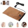 Electric Warming Mitts, Heated Beauty Hand Mittens USB 3 Settings Electric Warming Mitts Electric Heated Mittens Gloves for Hand Nail Art Manicure (Brown) view 3