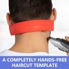 Neck Hair Neckline Template for Shaving DIY Neck Hairline Haircut Stencil Tool view 4