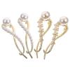 minkissy 2pcs Pearl Hair Clips Barrettes for Women Hair Pins Bridal Pin Decorative Clips view 1