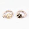 Ailison Camellia Pearl Hair Ties, 2 Pcs High Elastic Hair Rope, Women's Braided Hair Ties, High Ponytail Holders view 2