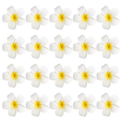 GANAZONO 20pcs Plumeria Flower Hair Clips Decorative Hair Accessories for Women Girls Non- Barrettes for Elegant Styles Travel-friendly