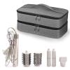 SITHON Travel Case for Shark FlexStyle/SpeedStyle Styler/HyperAir Dryer, Double-Layer Water Resistant Portable Storage Carrying Organizer Bag Compatible with Dyson Supersonic (Bag Only), Grey view 1