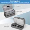 SITHON Travel Case for Shark FlexStyle/SpeedStyle Styler/HyperAir Dryer, Double-Layer Water Resistant Portable Storage Carrying Organizer Bag Compatible with Dyson Supersonic (Bag Only), Grey view 2