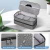 SITHON Travel Case for Shark FlexStyle/SpeedStyle Styler/HyperAir Dryer, Double-Layer Water Resistant Portable Storage Carrying Organizer Bag Compatible with Dyson Supersonic (Bag Only), Grey view 3