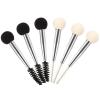 minkissy 6pcs Double Head Mushroom Sponge Brush - Sponge MakeUp Brush & Angle Eyebrow Spooly Eyelash Wands for Women Girls view 1