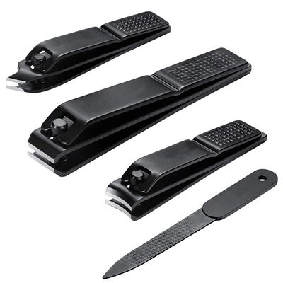 Nail Clippers Set,Stainless Steel Nail Care Kit with Nail File for Thick Nails Or Ingrown Nails,Cuticle Trimmer for Men & Women