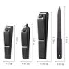 Nail Clippers Set,Stainless Steel Nail Care Kit with Nail File for Thick Nails Or Ingrown Nails,Cuticle Trimmer for Men & Women view 2