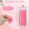 Sieral 120pcs Compressed Facial Sponges Disposable Natural Face Sponges Round Soft Pads with Container for Washing Face Cleansing Exfoliating Esthetician Makeup Removal Travel(Pink) view 4