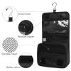 Narwey Hanging Toiletry Bag for Women Travel Makeup Bag Organizer Toiletries Bag for Travel Size Cosmetics Essentials Accessories (Pure Black) view 4