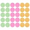 Beavorty 30pcs Facial Cleansing Sponges Round Exfoliating Face Wipes for Makeup Removal Soft and Convenient Skin Cleansing for Daily Use Yellow Green Colors view 1