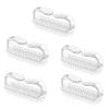 5 Pcs Handle Grip Nail Brush for Cleaning Fingernails, Nail Scrub Brush Fingernail Brush Nail Cleaning Brush with Soft Bristles for Toes and Nails Men Women (S) view 1