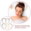 minkissy 6pcs Non- Plastic Headbands Teeth for Girls Soft Matte Finish Light for Daily Wear Parties and Cosplay view 2