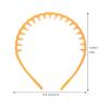 minkissy 6pcs Non- Plastic Headbands Teeth for Girls Soft Matte Finish Light for Daily Wear Parties and Cosplay view 3