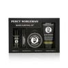Percy Nobleman Beard Survival Kit, a Beard Grooming Kit containing a scented beard oil, beard balm, moustache wax, and a beard softener view 1